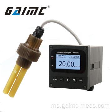 air tulen 0.02-20uS / cm Kekonduksian meter EC dengan sensor